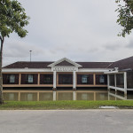 纪念馆的外景，The outer view of the memorial center